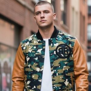 Custom Camouflage Varsity Jacket